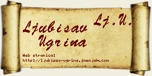Ljubisav Ugrina vizit kartica